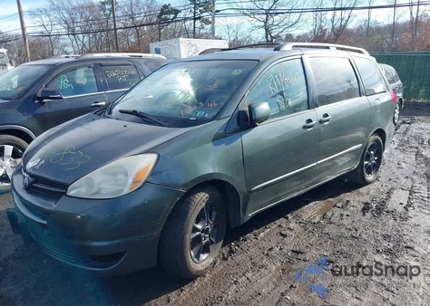 2004 Toyota Sienna Xle из США, поврежденный, VIN 5TDZA22C24S147818